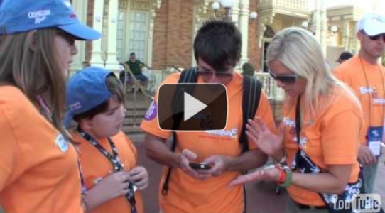 Kyle helps Stacey with her new phone - Magical Moment 2011 