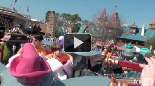 Kyle Enjoying the Dumbo Ride! - Magical Moment 2011 