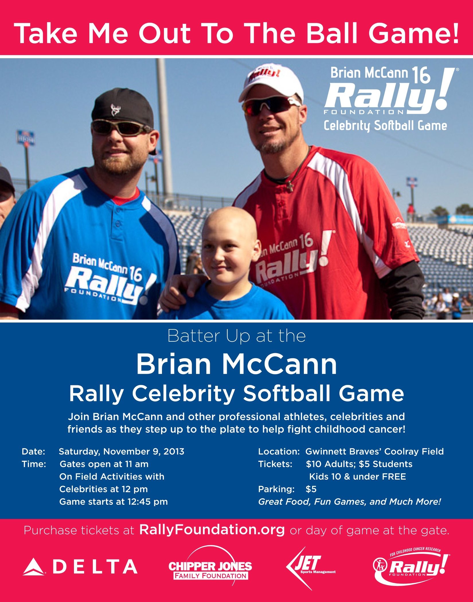 Rally Foundation Celebrity Softball Game