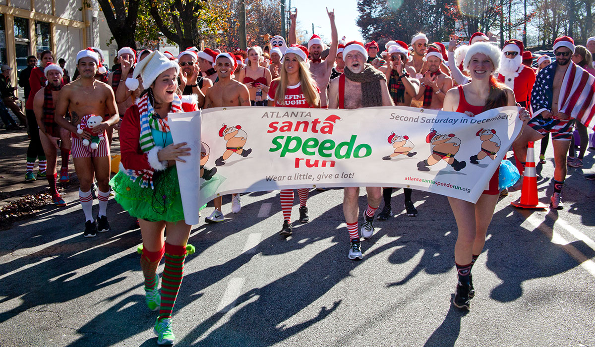 The Atlanta Santa Speedo Run