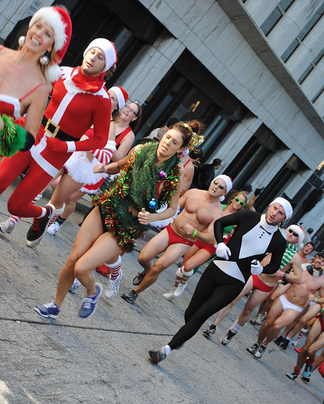 The Atlanta Santa Speedo Run