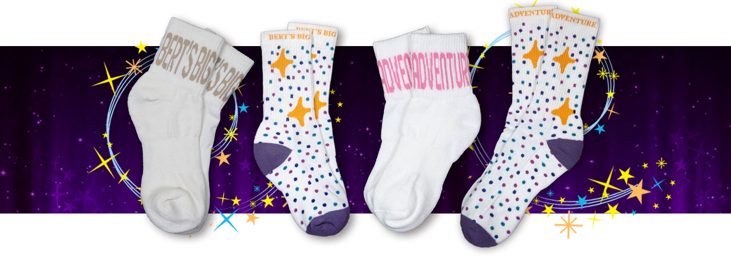 Get Your Bert's Big Adventure Socks!